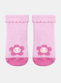 Pink flower socks KABRITNEY / 24E4BF33SOQD314