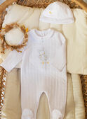 White mixed baby sleep suit ZOCHARLIE_B / 21E0NMY1GRE000