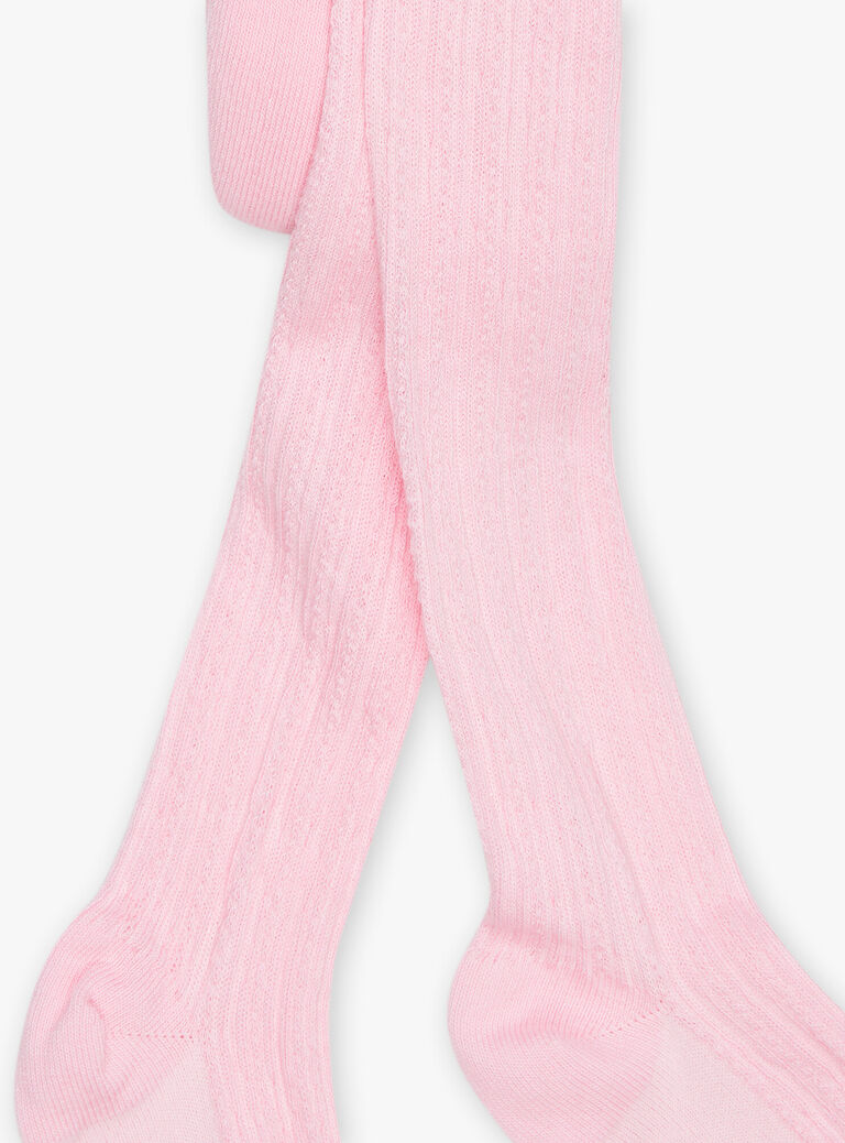 Pink fancy stitch tights FRIZETTE 2 / 23E4PFJ3COL301