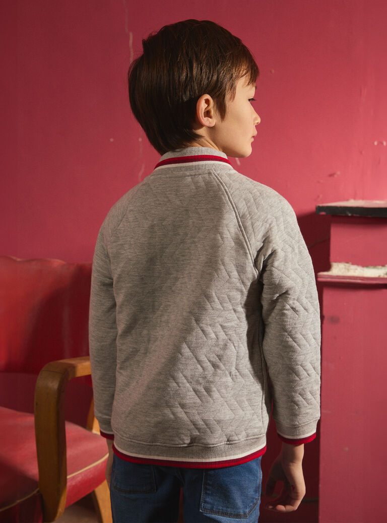 Grey KIDS CARDIGAN MOGILAGE / 25E3PGJ1GILJ920