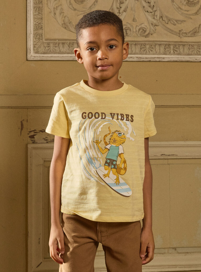 Straw yellow TEE SHIRT SS MLAFOAGE / 25E3PGK1TMC104