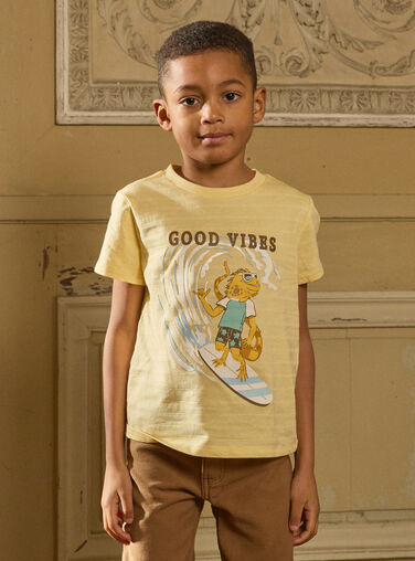 Straw yellow TEE SHIRT SS MLAFOAGE / 25E3PGK1TMC104