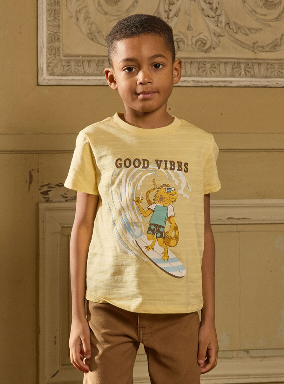 Straw yellow TEE SHIRT SS MLAFOAGE / 25E3PGK1TMC104