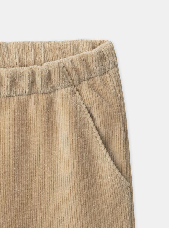 Light beige PANTS NREPANETTE / 25H2PFY1PAN808