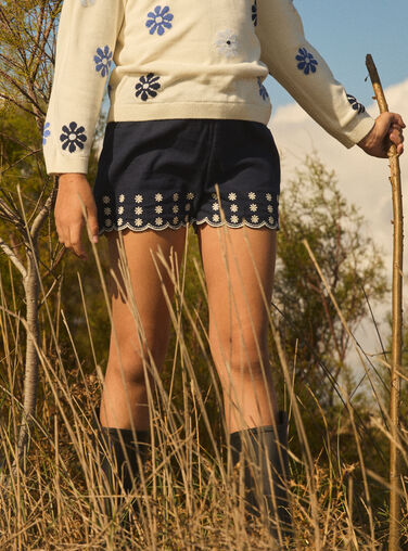 Navy SHORTS MEBRODETTE / 25E2PF81SHOC214