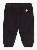 Slate-gray corduroy pants GASACHA / 23H1BGR1PANJ900