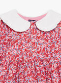 Pink, red and lilac floral print dress GOUTETTE / 23H2PFD2ROB001
