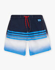 Blue striped swim shorts child boy CYMAILLAGE / 22E4PGO3MAI622