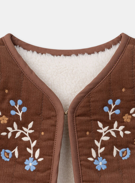 Brown CARDIGAN WHITHOUT SLEEVES LAROMANE / 24H1BFS1CSM815