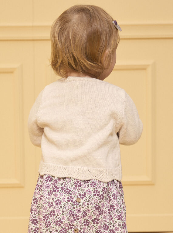 Heathered off white CARDIGAN LAJOSIANE / 24H1BFM1CAR006