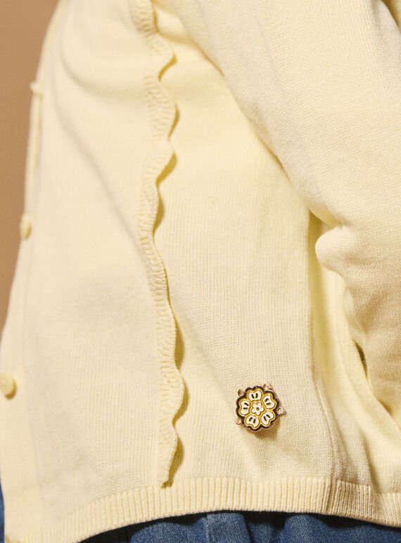 Yellow CARDIGAN MIXCAETTE 3 / 25E2PF51CARB102