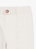 Light mottled beige pants in interlock GAIKAR / 23H1BGD1PANA011