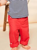 Red tubique pants FAKIAN / 23E1BGC2PAN410
