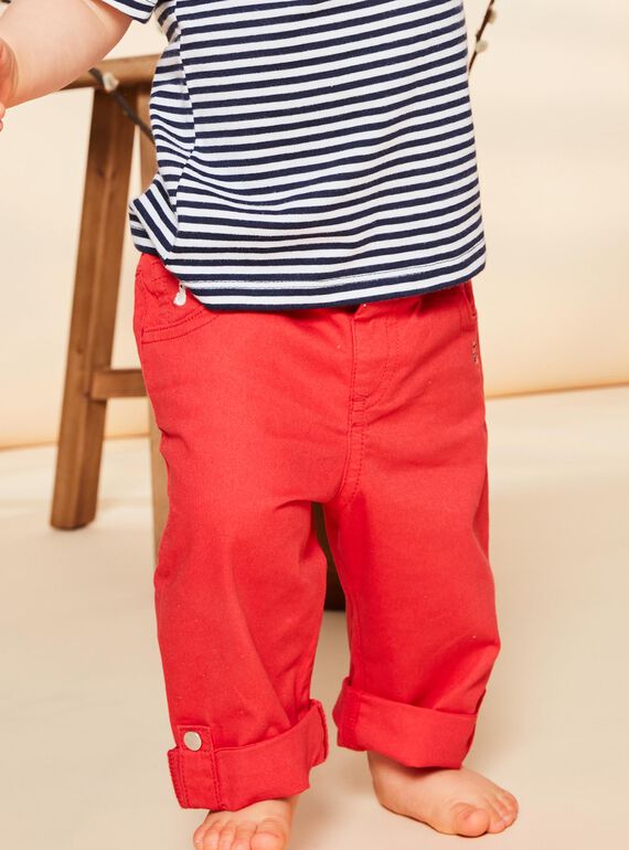 Red tubique pants FAKIAN / 23E1BGC2PAN410