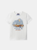 White TEE SHIRT SS MLOTICHAGE / 25E3PGP1TMC000