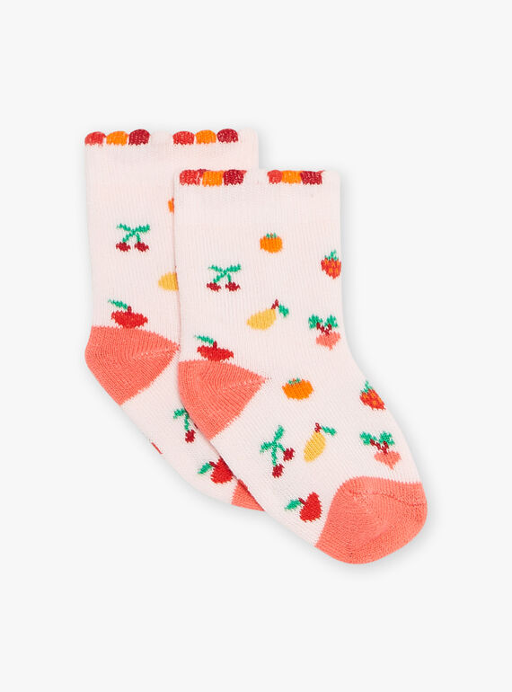 Pink fruit loop socks FADENISE / 23E4BFB1SOQ318