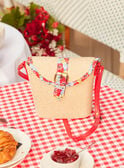 Straw bag with and imitation leather handle KLASAKETTE / 24E4PFN1BESI817