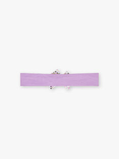 Baby girl's purple headband with floral print BACLEM / 21H4BF21BAN320