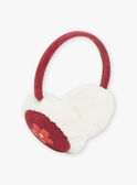 Red and white earmuffs GLEKASETTE / 23H4PFQ1ACDF506