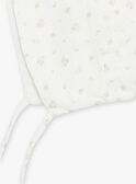 Flower print vanilla double cotton gauze baby sleeping bag FUMATHILDE / 23E0AFY1CHA114