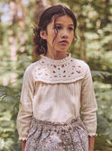 Beige TEE SHIRT LS NLEJERETTE / 25H2PFT3TMLI814