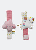 2 Pink Rattles Bracelets SMAFA0029HOCHBB / 22J78251HCA099