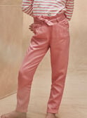 Pink Lyocel carrot-cut trousers KRISPETTE 1 / 24E2PFB4PAN415