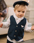 Baby Boy Navy Formal Suit Vest CAMILES / 22E1BGH1VSM070