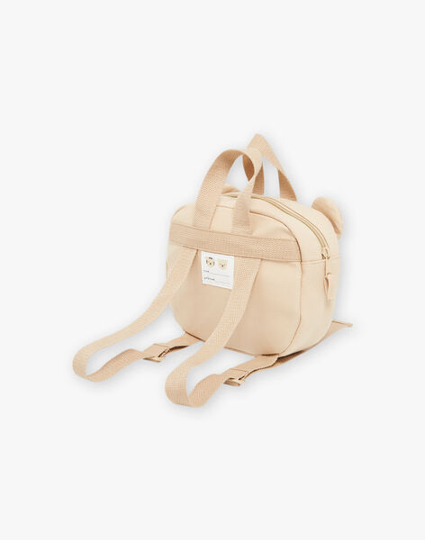 Beige backpack with 3D ears animation FAGERALD / 23E4BGD1BES801