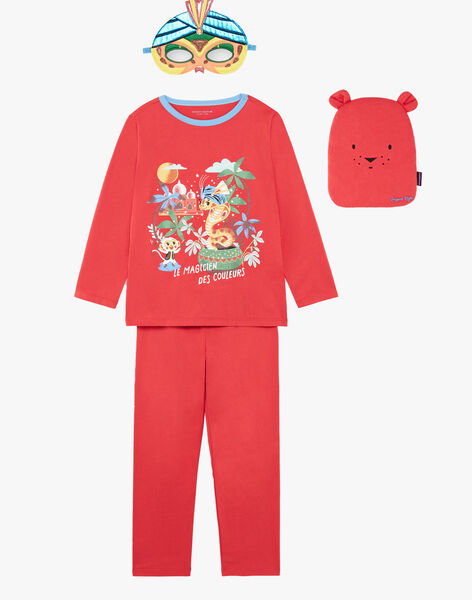 Red Fancy Pyjamas With Pocket And Mask Child Boy For Children For Future Mother For Sale On Sergent Major International Website Red Fancy Pyjamas With Pocket And Mask Child Boy For Children For Future Mother For Sale On Sergent Major International Website
