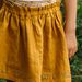 Embroidered mustard skirt