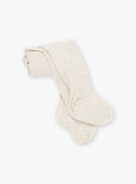 Beige ribbed tights GAMELANIE / 23H4BFI1COLA011