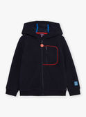 Dark blue hooded vest GOSKATAGE / 23H3PGD2GIL070