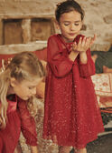 Red velvet and sequined tulle dress GLYREDETTE / 23H2PFN3ROBF529