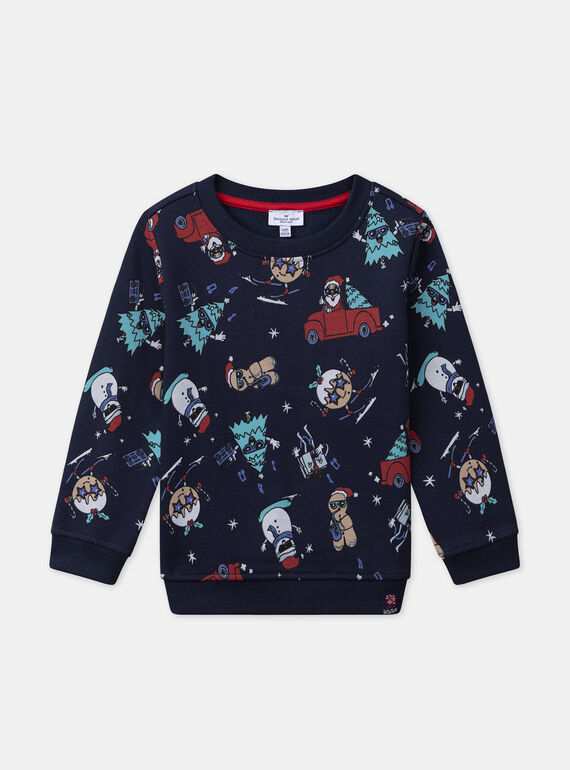 Navy SWEAT SHIRT LEDONTAGE / 24H3PGT1SWEC205