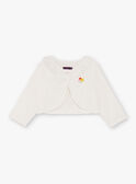 Girl's ecru vest TAYEPETTE / 20E2PFZ1CAR001
