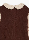 Beige cotton gauze blouse with sleeveless sweater GUCHETTE / 23H2PFH1CHE080