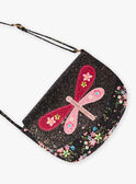 Child girl black butterfly shoulder bag BRIDJETTE / 21H4PFM1BES090