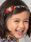 Girl's headband with floral print and heart details BOPIPLETTE / 21H4PFS3TET070