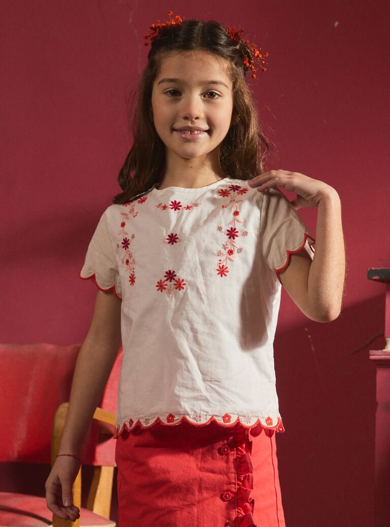 Off white BLOUSE MOBRODETTE / 25E2PFJ2CHE001