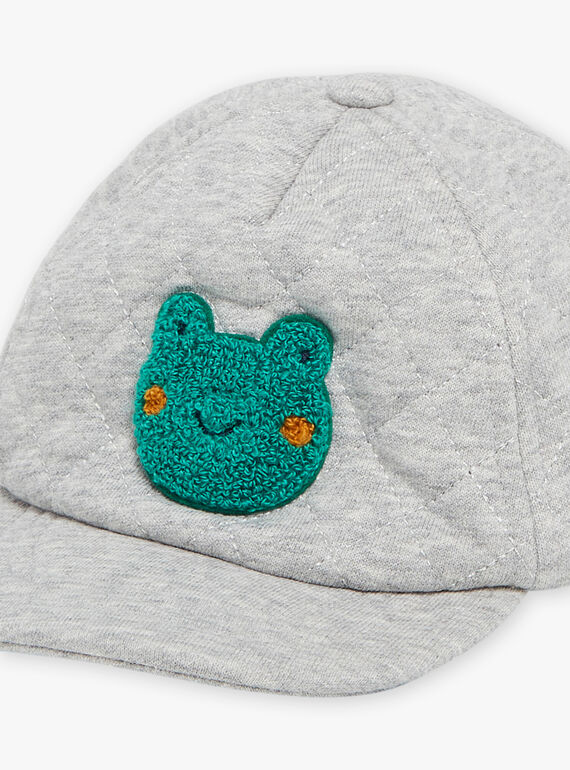 Gray mottled quilted cap FAROBIN / 23E4BGS1CHAJ920