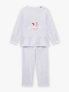 Baby girl's lavender blue fantasy pajama set BEBACIETTE / 21H5PF72PYJ326
