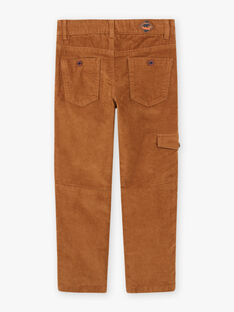 Boy's brown corduroy pants BUAZAGE / 21H3PGQ3PAN802