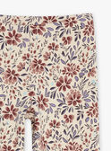 Beige leggings with floral print GULOETTE / 23H2PFH1LG080
