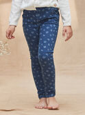 Slim blue denim trousers with flowers  KRIZETTE 1 / 24E2PFB2JEAP269