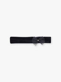 Child girl navy blue velvet headband BIUJULETTE / 21H4PFR1BAN070