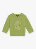 Light khaki knit sweater FAOFLO / 23E1BGO1PUL612