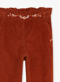 Cinnamon velvet pants GLANGUETTE / 23H2PFI1PAN809