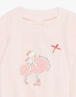 Baby Girl Velour Romper and Matching Pink Bonnet DONA_B / 22H0NF12GRE307
