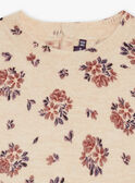 Beige floral print sweater GUPULETTE / 23H2PFH1PUL080